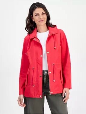Style & Co. Women's Pink Utility Jacket